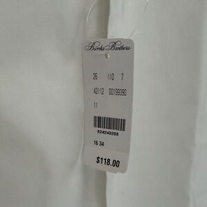 NEW Brooks Brothers White Dress Shirt - NWT